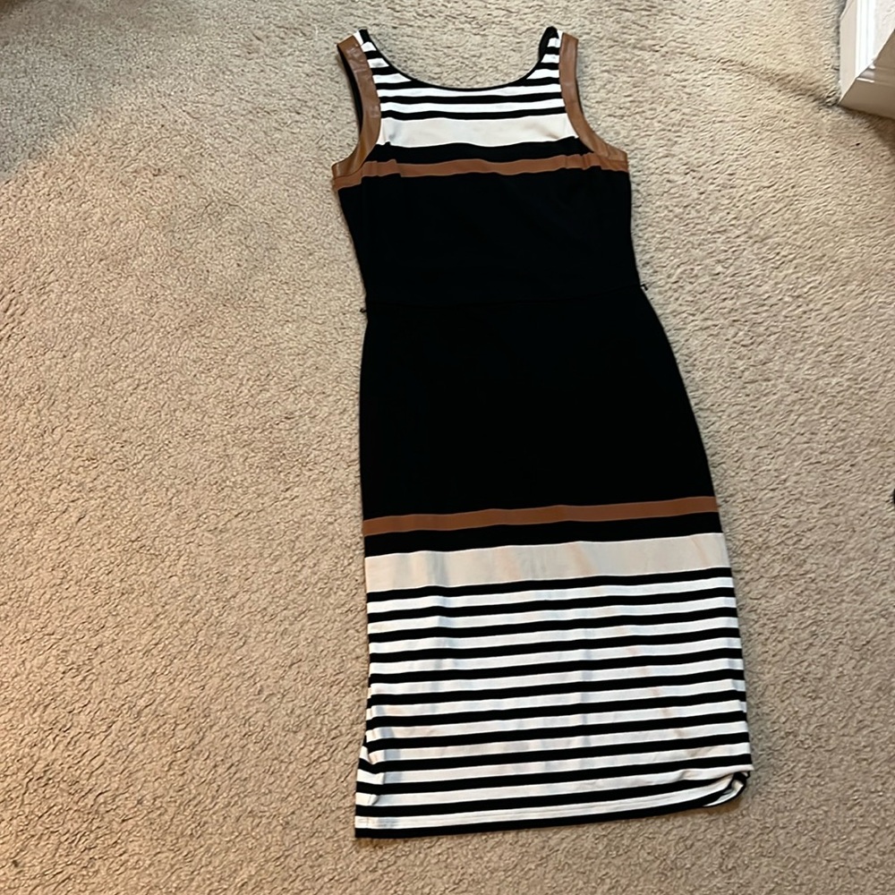 White House Black Market dress - black and brown